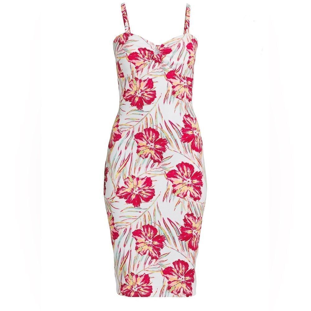 No Boundaries Juniors' Floral Midi Dress, Small